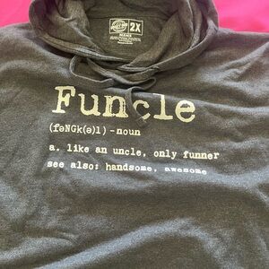 Funcle Graphic Hoodie - Charcoal